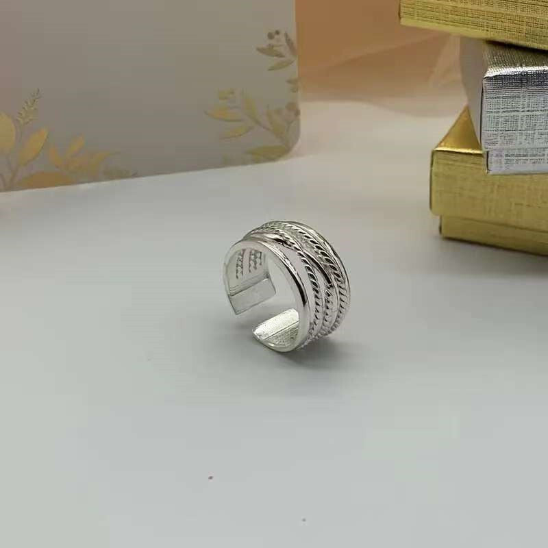 Celeste™ | Layered Silvered Beads Ring